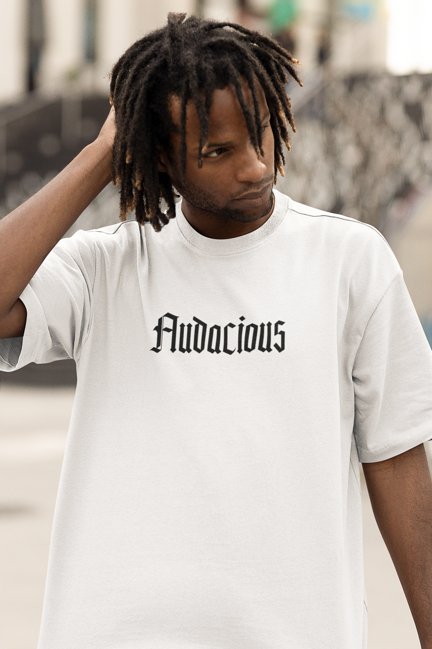 Audacious White Short Sleeve T-Shirt