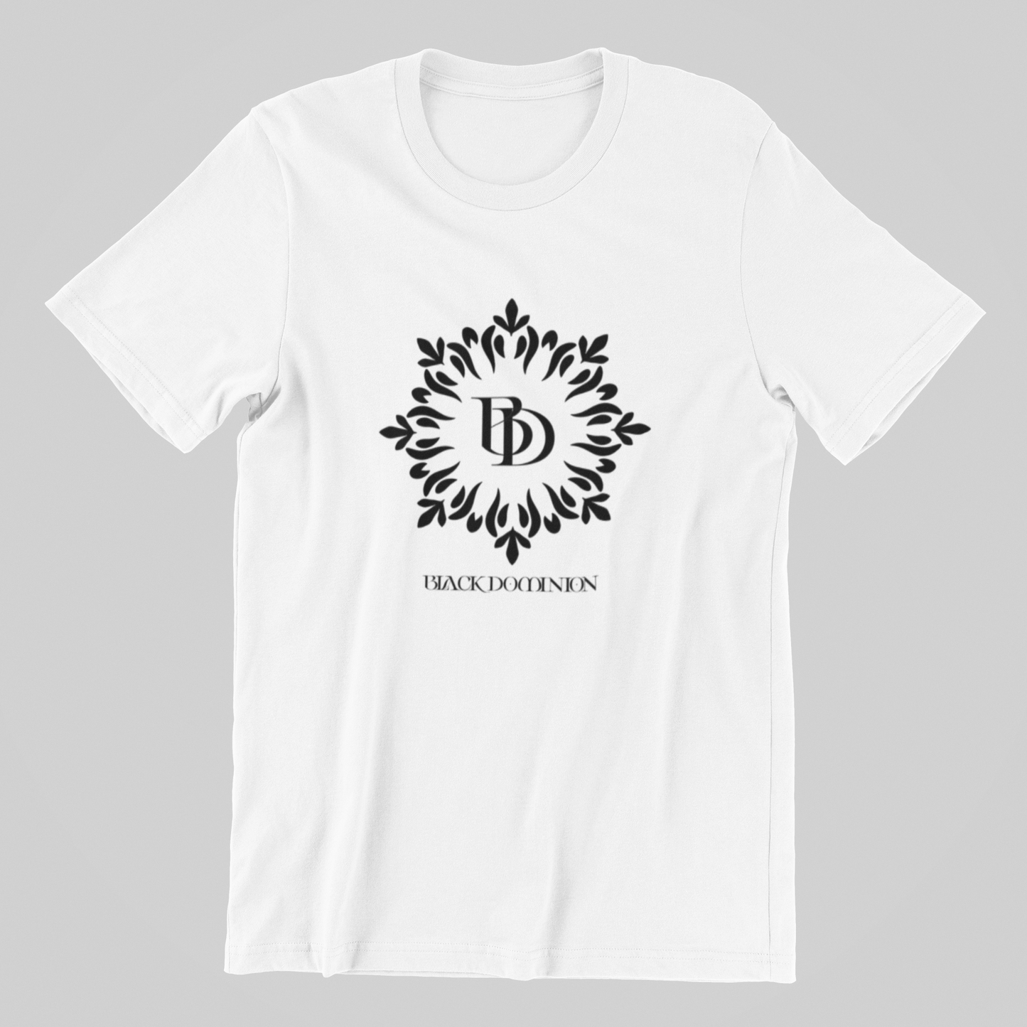 Black Dominion White Short Sleeve T-Shirt