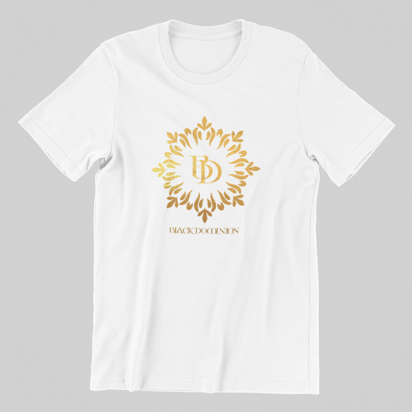 Black Dominion White Short Sleeve T-Shirt