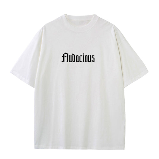 Audacious White Short Sleeve T-Shirt