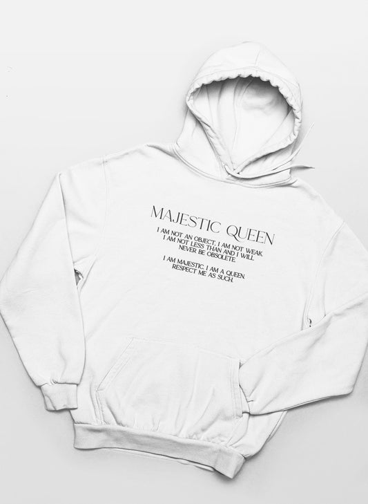 Majestic Queen White Pullover Hoodie