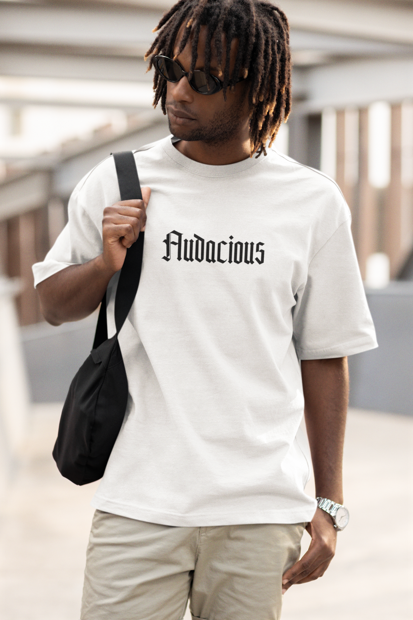 Audacious White Short Sleeve T-Shirt