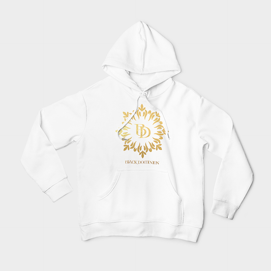 Black Dominion White Pullover Hoodie